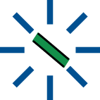 Charging status LED Green